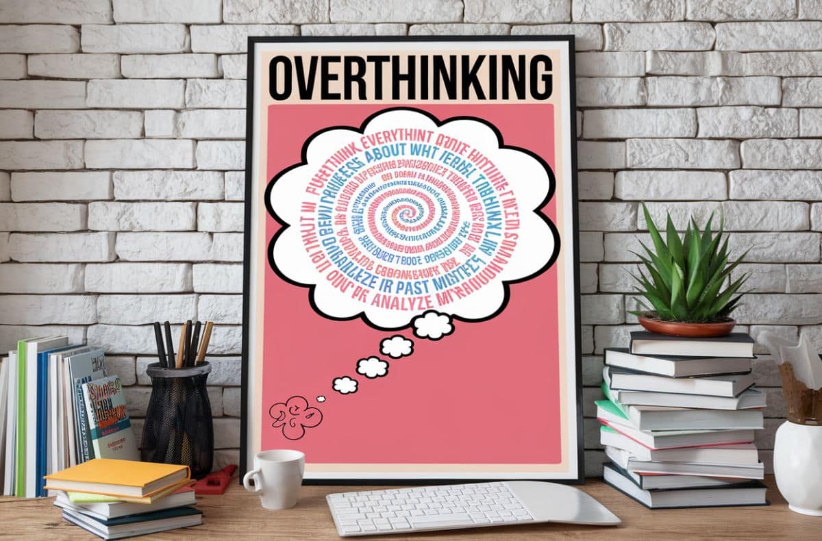 Plakat Overthinking